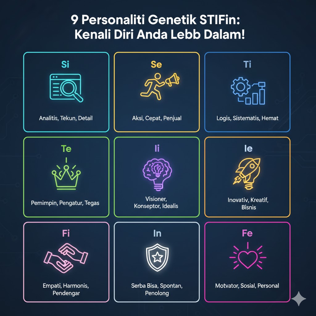 You are currently viewing Lebih Dalam dari 5 MK: Mengenal 9 Personaliti Genetik STIFIn dan Keunikan Sifat Mereka